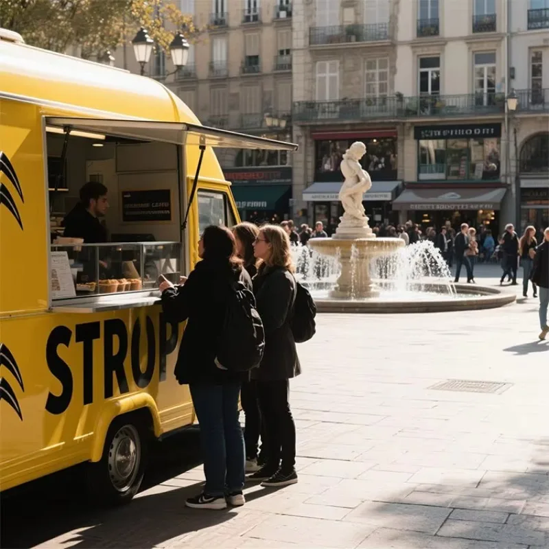 Catering mobile Succo di birra Bar Rimorchio alimentare Caffè personalizzato Gelato Hamburger Pizza BBQ Camion fast food