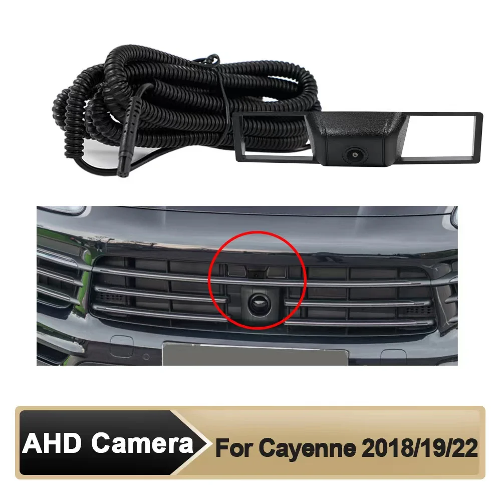 

Car AHD Front View OEM Camera Night Vision Fisheye Wide Angle 150° Camera for Cayenne 2018/2019/2022 Parking Monitoring