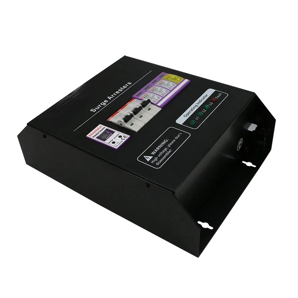 Hot Sales280V 100KA Intelligent Whole House Power Supply Lightning Protection Box