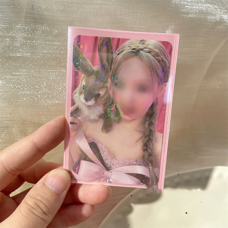 Sharkbang 50pcs/Lot Holo Card Sleeves 61x91mm 20C PP Kpop Holder For Postcards Films Game Cards Photocard Protector