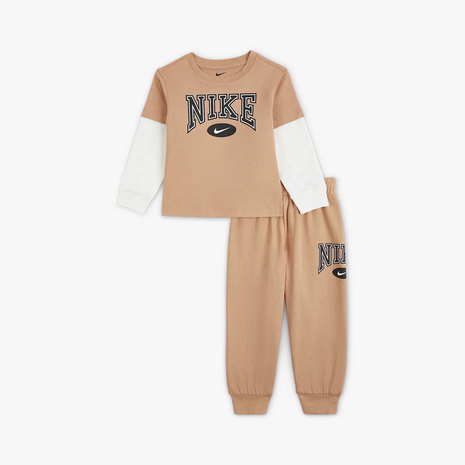 Conjunto de punto con empalme en el hombro para bebé Nike Authentic Essentials IO5891-200