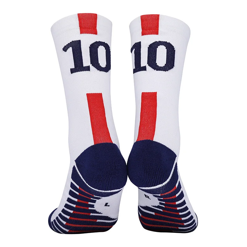 Professional soccer socks Paris Club Star number football sock Men\'s sports socks Men\'s socks Football socks Middle tube socks