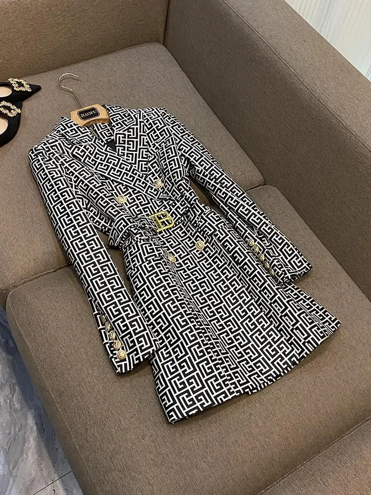 

Ele Commuter Sle New Suit Collar Dr High Quali Ladies Skirt Chinese Manufacturer Spring Autumn Winter Season