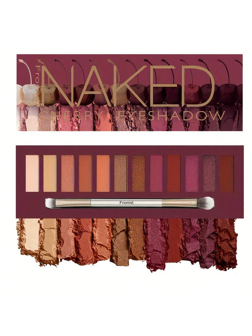 12 Colors Naked Heat Eyeshadow Palette a Perfect Halloween Makeup Gift for Your Best Friend and Partner