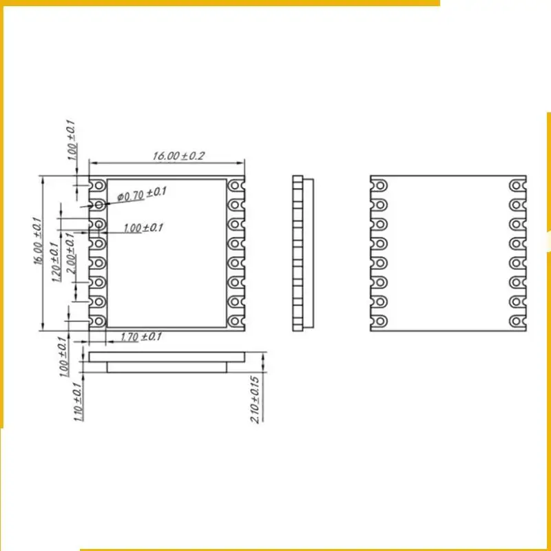 A93P (4Pcs/Lot) Lora1278-C1 Wireless RF Transceiver Lora SX1278 Module