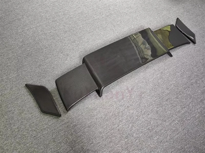 2019 + G-Class W464 G63 G800 ألياف الكربون الجافة B نمط المفسد الخلفي ل W464 الحاجز الخلفي الأمتعة المفسد طقم الجسم #4