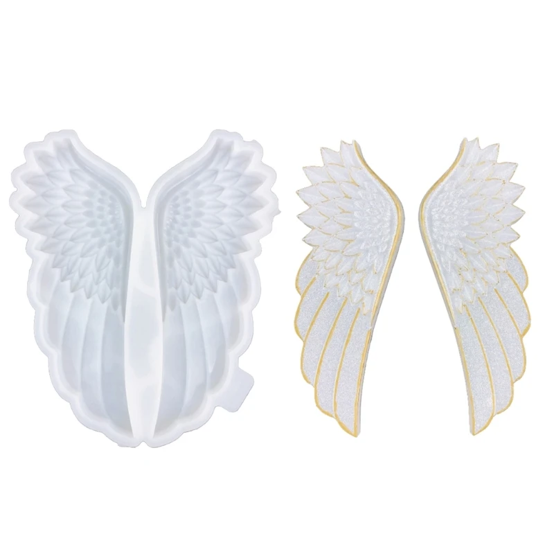 Angel Wing Decorations Mold Wall Hangings Epoxy Mould Silicone Mold for Resin Crafts Unique Wall Embellishments Mold Dropsale