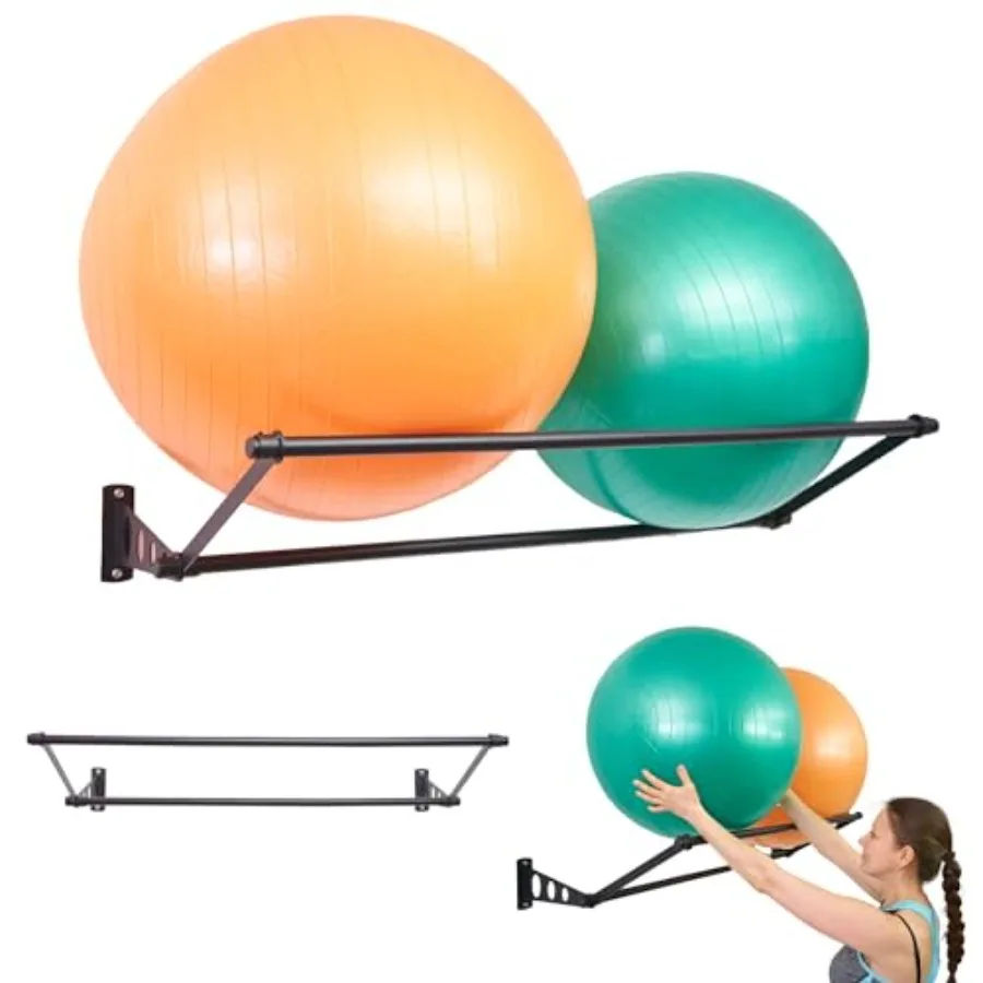 

Настенный держатель для фитнес-мяча: Организуйте пространство, настенная стойка для йога-мяча, держатель для упражнений, настенное крепление для фитнес-мяча