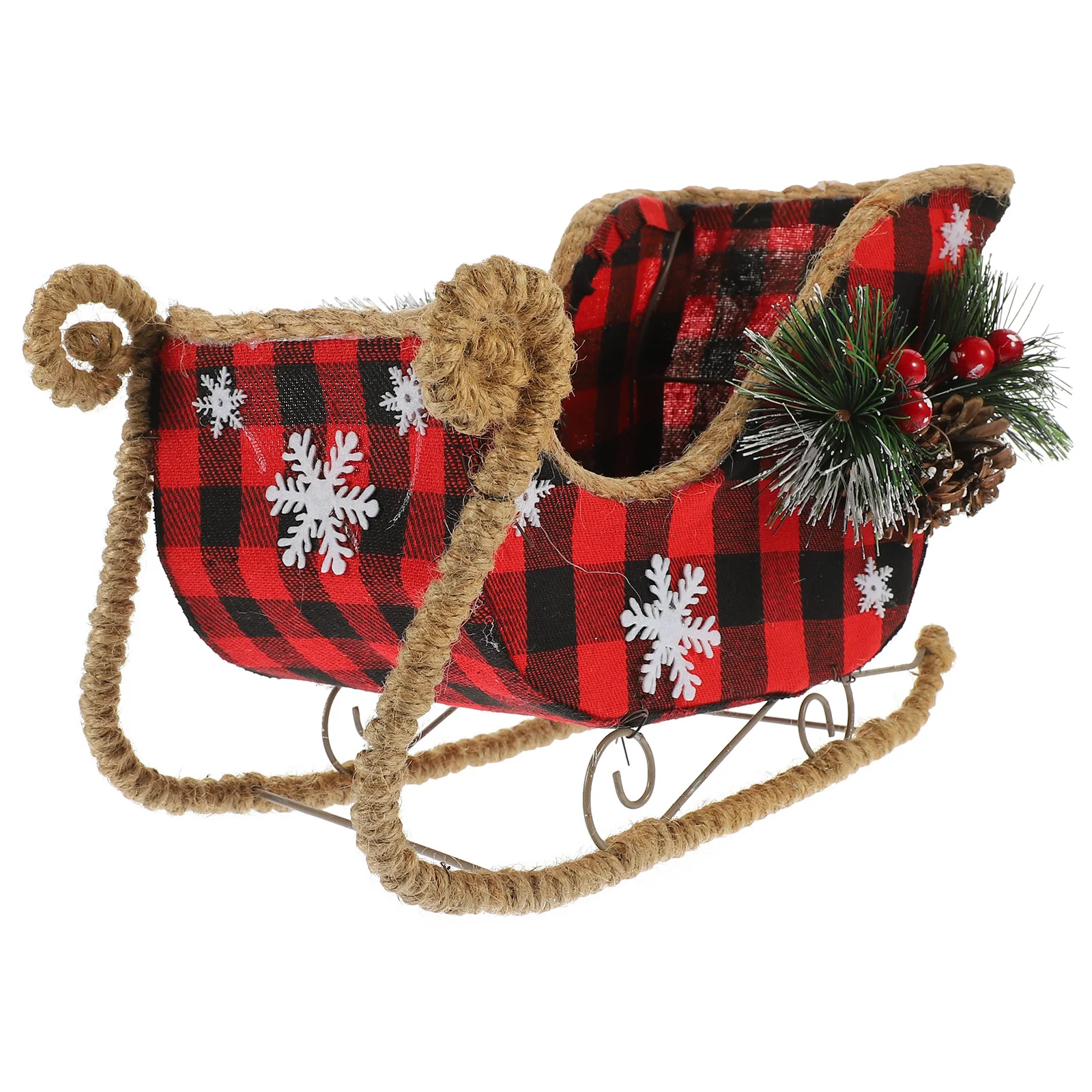 

1pc Decoration Desktop Festive Holiday Party Ornament Xmas Home Decor Sleigh Christmas Adornment Desktop Decor Sleigh Adornment