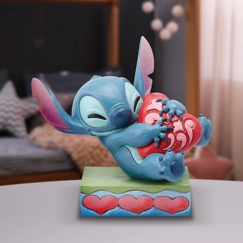 

2024 New Disney Stitch Love Stitch Ornament Interstellar Baby Stitch Desktop Decoration Collection Birthday Gift For Friends