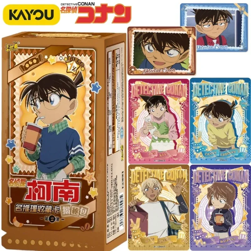 

KAYOU Authentic Detective Conan Card Unveil The Second Round of The Pack and Collect Cards Anime Peripheral Toy Gifts
