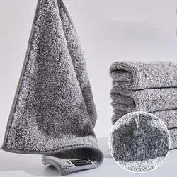 4Pcs/1Pack Kitchen Dish Towels Cloths For Washing Dishes Absorbent Cleaning Cloth Fast Drying Tea Towels with Bamboo Charcoal