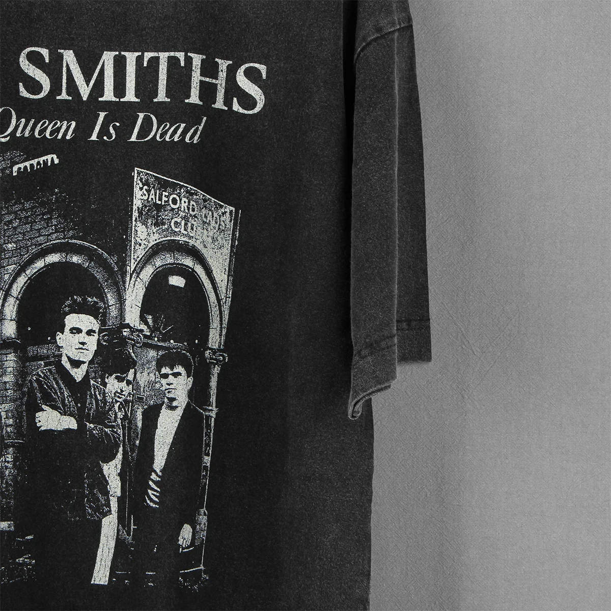 The Queen Is Dead The Smiths Post Punk T Shirt Band Joy Division Black Retro Short Sleeves Printed Cotton Unisex Graphic Shirt