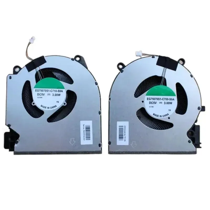 

WYORESY NEW CPU GPU Cooling for HP 7 16-D -Q263 16-E TPN-Q264 DC5V raditor fan M 75720-001 M75722-001 TN