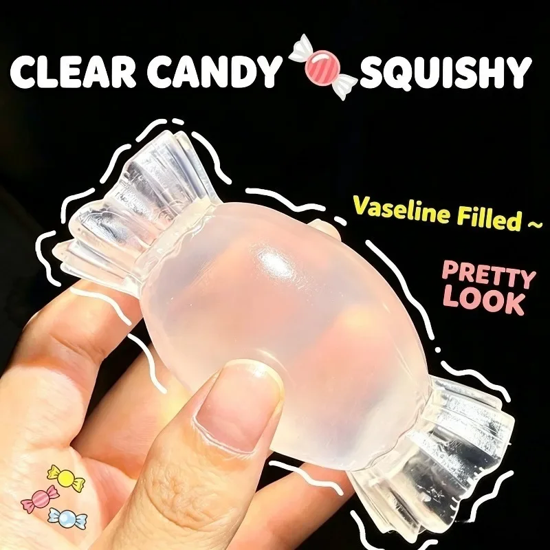 Halloween Candy Coconut Oil Squishy Toy Moldable Stress Relief Squeeze Toy Soft Handmade Fidget Ball Anxiety Venting Sensory Toy