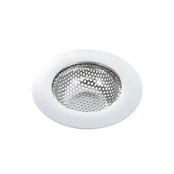 Filtre à crépine d'évier en acier inoxydable, maille anti-colmatage, filtre en flporcelaine, maille à trou rugueux, fin, forme de chapeau, drainage de proximité