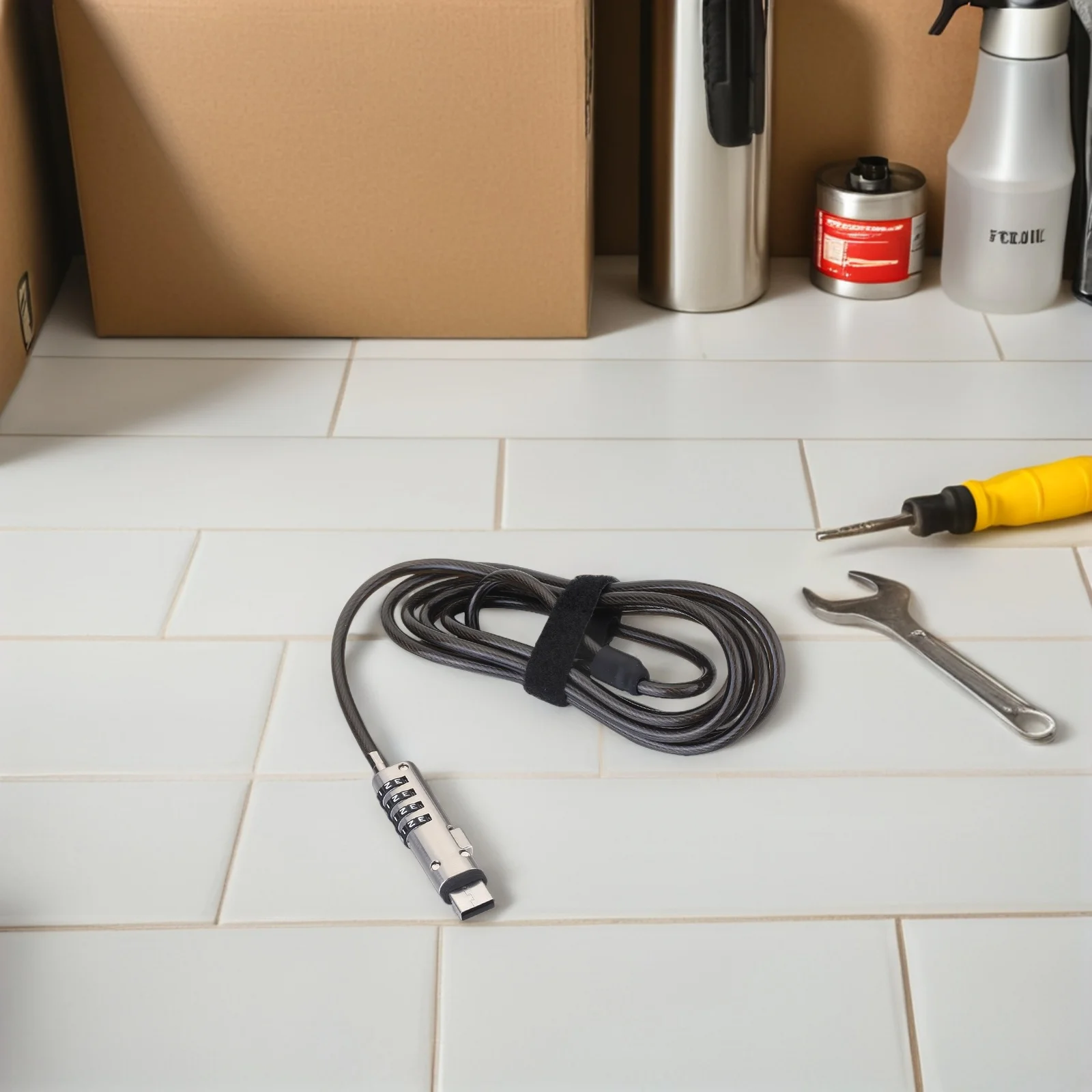 

USB-интерфейсный замок для ноутбука, вращение на 360 градусов с защитой от царапин, губчатая нашивка, защитный кабельный замок для ноутбука