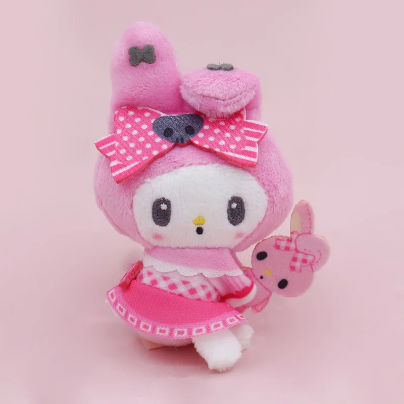 Hello Kitty Rocznica Kuromi Melody Strój Boczny Pluszowe Zabawki Zawieszka Brelok Torba Biżuteria Świąteczne Prezenty