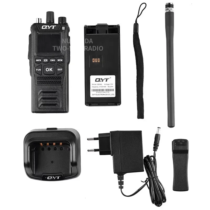 QYT CB-58 جهاز اتصال لاسلكي محمول باليد عالي الجودة 4 وات طاقة إخراج 30 كجم-50 كجم راديو محمول تناظري رقمي 100 كجم
