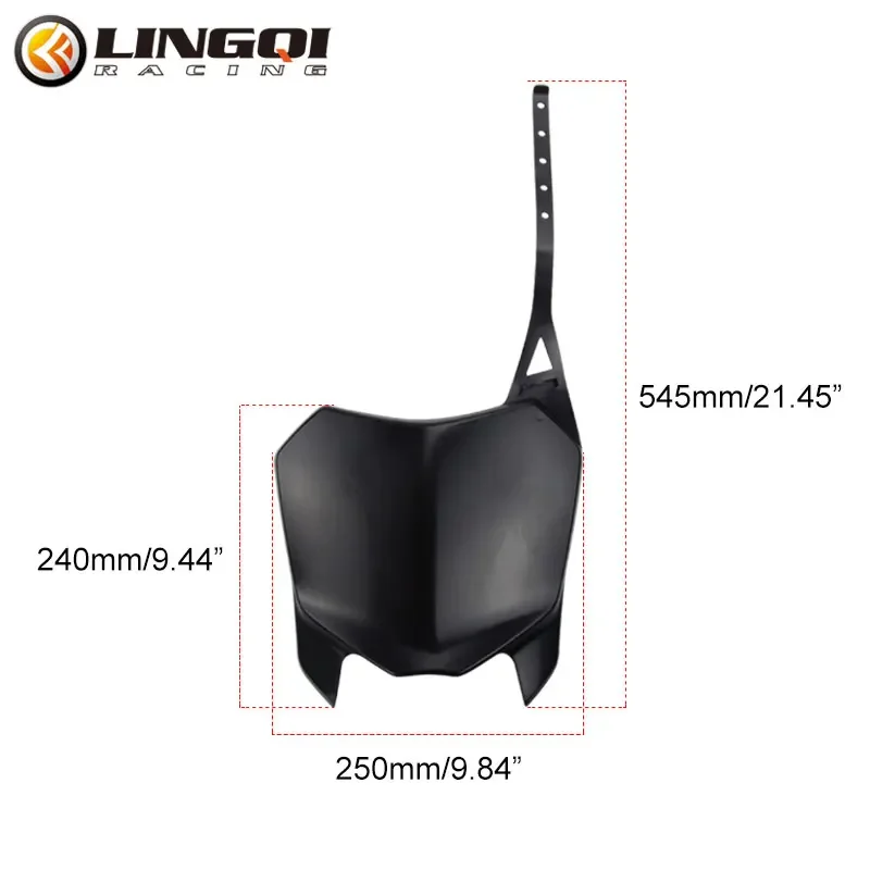 LING QI Motorcycle CRF 110 125 Plastic Front Number Plate For  CRF110 CRF125 2022 Racing Off Road Pit Dirt Bike Accessories