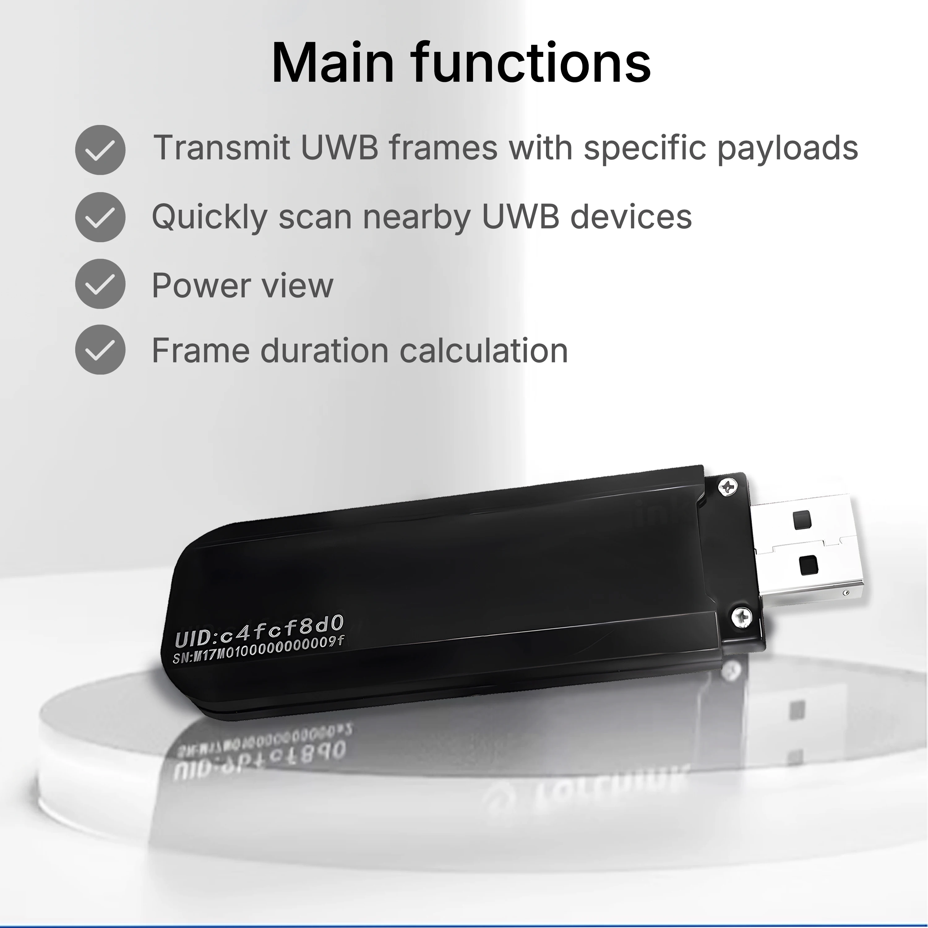 UWB ドングル スニファー UWB 超広帯域検出パケット グラバー スニファー プロトコル アナライザー