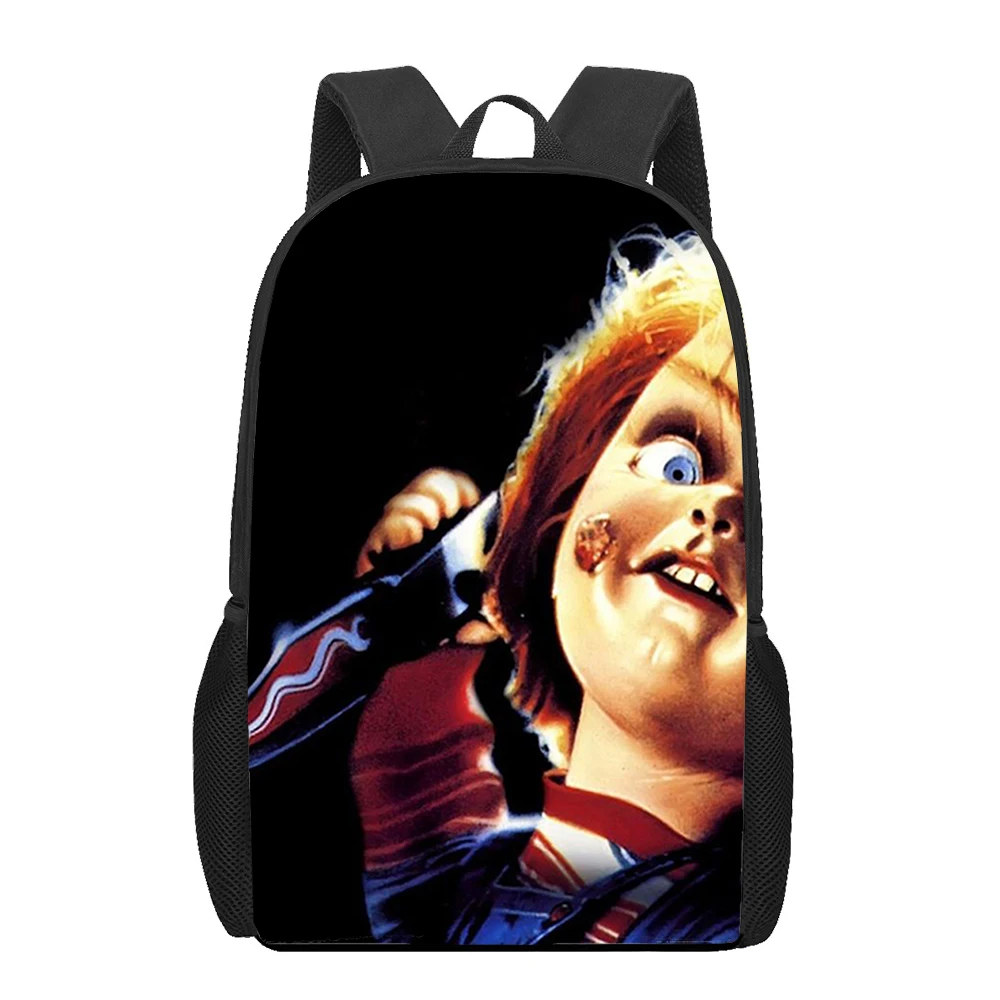 

Charles Lee Ray Chucky Kids Backpack For Girls Pattern School Bags For Children Book Bag Casual Bagpack Shoulder Bag Pack