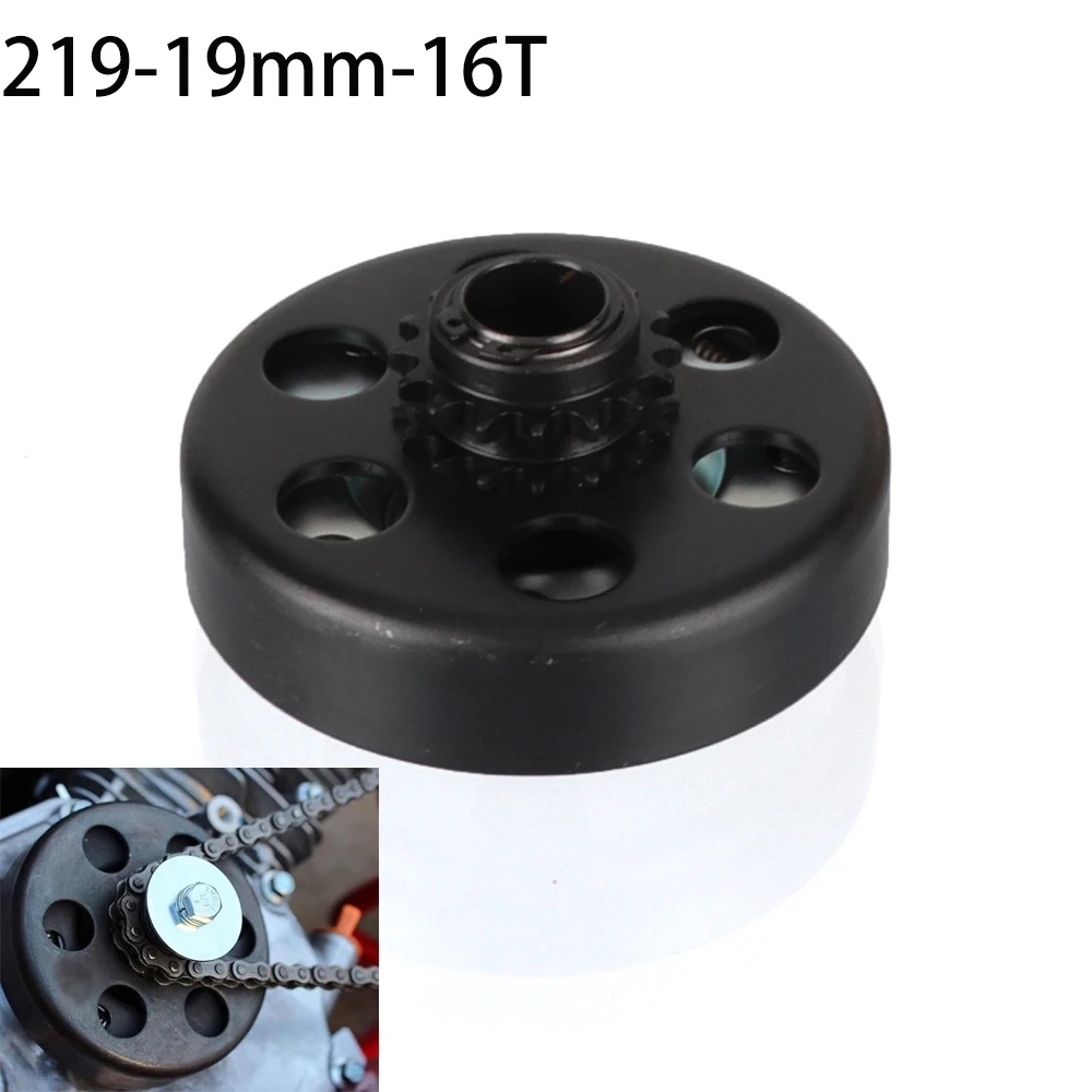 

Centrifugal Clutch 19mm Bore 219 Chain 16 Tooth Compatible With Go Kart Mini Bike Engine 3/4" Motors GX160 GX200 Engine Moto ATV