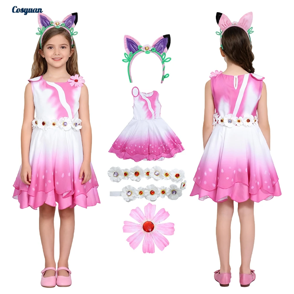 

2025 фильм кукольный домик Габби Габби платья одежда для девочек детская праздничная маскировка ролевая игра костюм на Хэллоуин карнавальные наряды костюмы