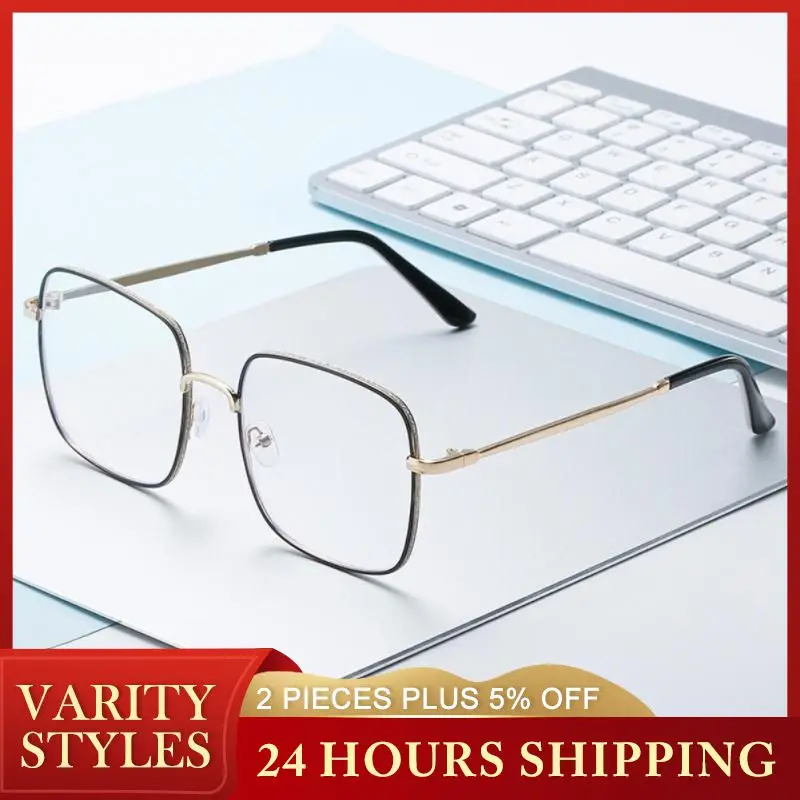 Anti Blue Rays Presbyopia Eyeglasses Fashion Metal Reading Glasses Women Men Antifatigue Computer Eyewear Outdoor Travel Hiking