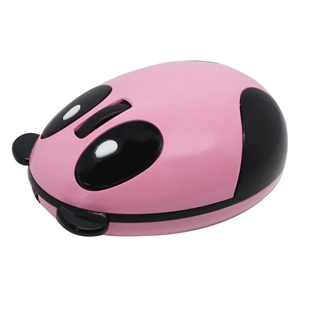 1Pcs Wireless Panda Mouse Cute Ergonomic Design Office Home USB Silent Gaming Cartoon Lightweight Practical Mouse