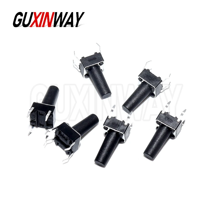 100 قطعة 6x6 مفتاح بـزر دفع صغير DIP اللباقة التبديل 6X6X4.3 6*6*4.3/5/6/7/8/9/10/11/12/13/14/15/16/17/18 مللي متر مفتاح الطاقة 4Pin