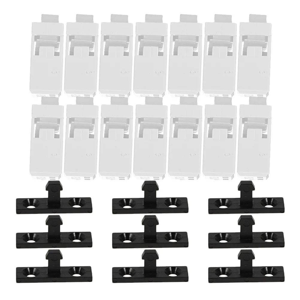

30 set Spring Lock Buckle Replacement For Trash Can Press-Type Plastic Buckle No Tools Needed Trash Can Accessories Kitchen