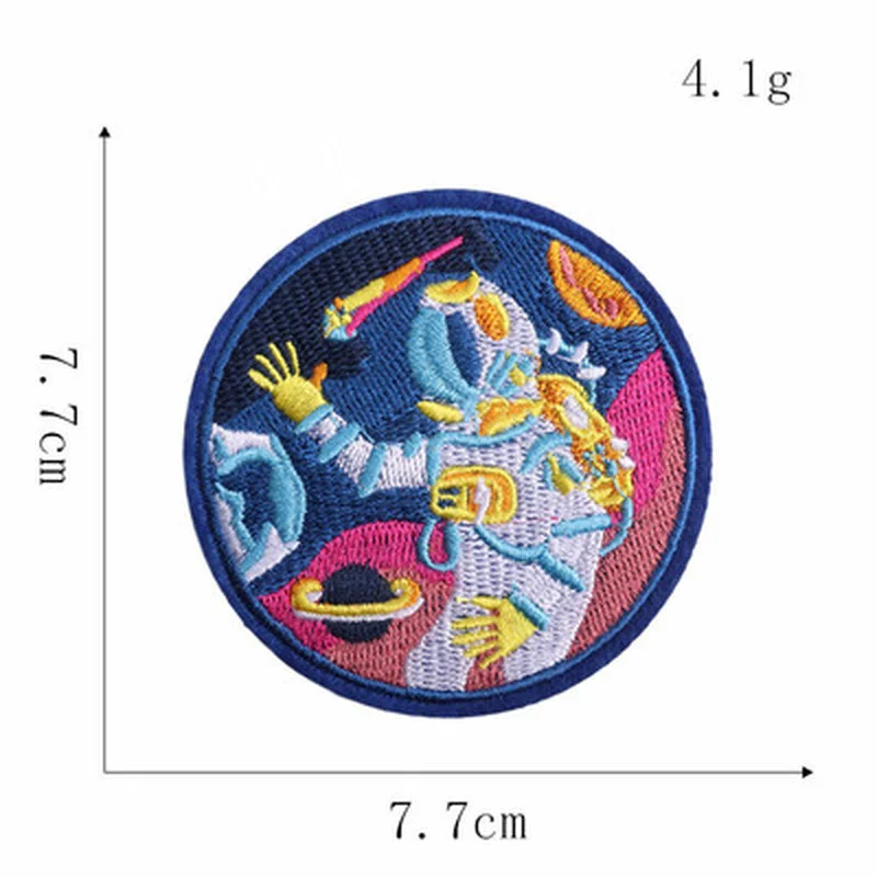 Cartoon Embroidered Cloth Paste Nasa Astronaut Air Force Diver Badge Foreign Trade Embroidered Cloth Patch for Clothing