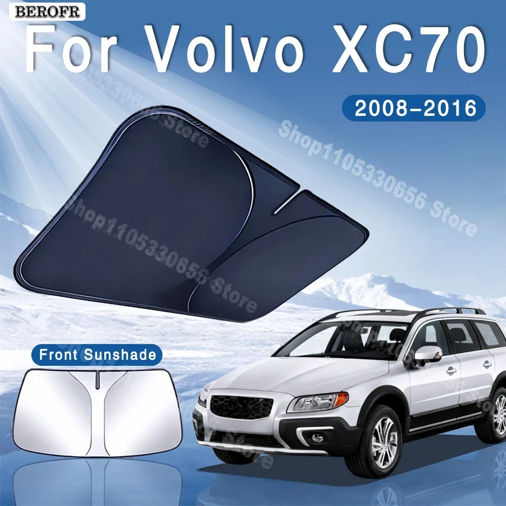 Foldable Car Sun Visor Front Windshield Sunshade Heat Insulation Summer Cooling Auto Accessories For Volvo XC70 2008~2016 2009