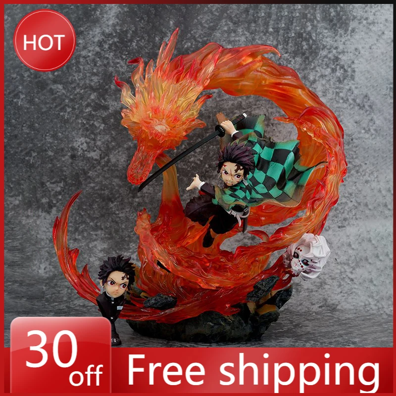 

30cm Demon Slayer Kamado Tanjirou Figure Anime Adult Action Figure Statue Ornaments Collection PVC Model Doll Birthday Gift Toys