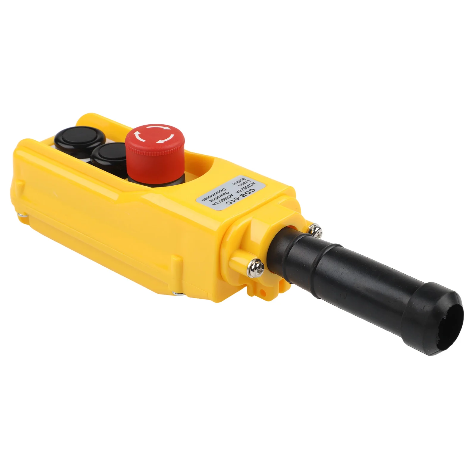220V Electric Hoist Push Button Control with IP54 Rating Stop Button and Momentary Up Down Contact Arrangement