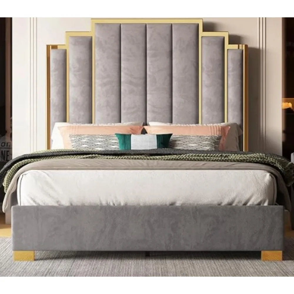 Queen Size Bed Frame, 61.4