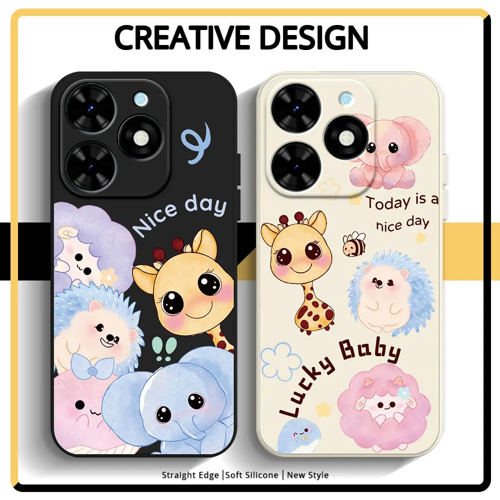 Phone Case For Infinix Smart 8 7 Note 30 4G 5G Hot 30 40i 30i 11S NFC Hot30 Play NFC Soft Silicone Shockproof Back Cover Cartoon