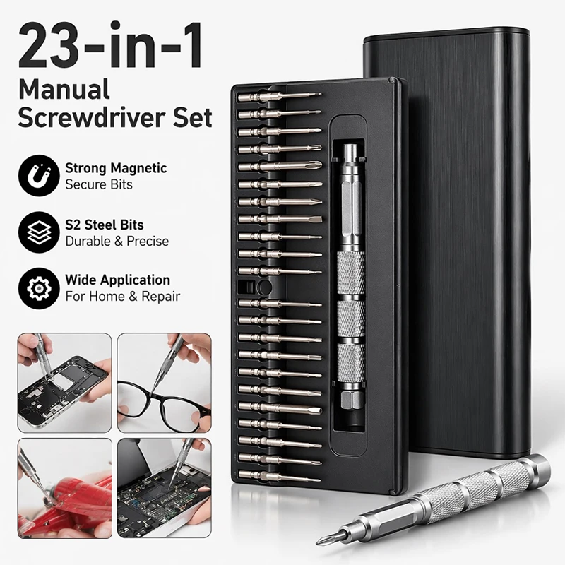 23-in-1-precision-screwdriver-set-aluminum-alloy-ejector-magnetic-storage-case-high-precision-repair-kit-for-phone-pc-watch