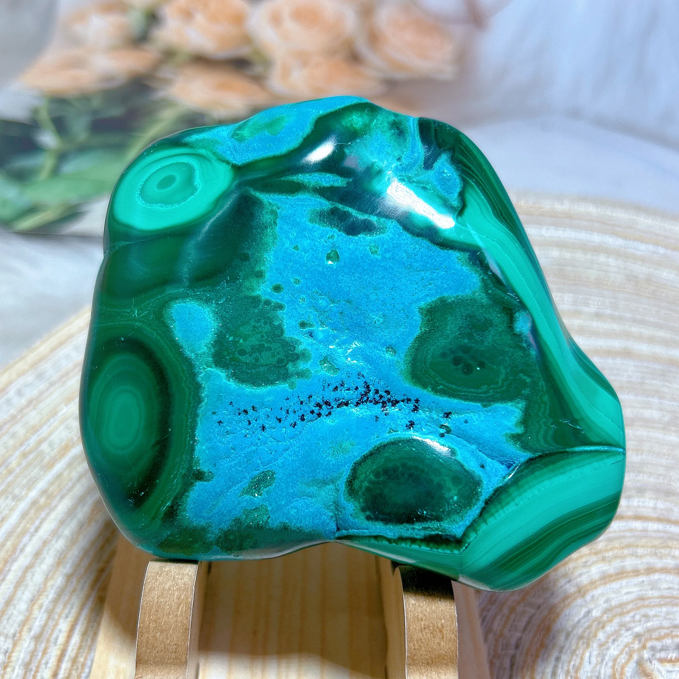 

Healing High Quality Natural Crystals Chrysocolla Born With Malachite Free Form Raw Gemstones Home Decorations Room Decor Gift