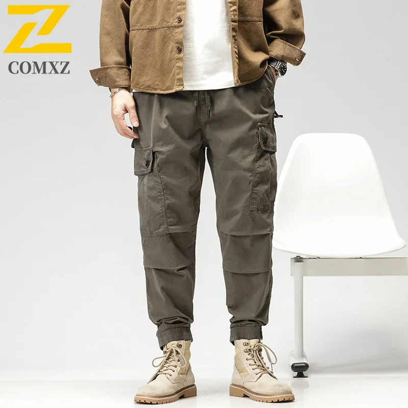 2025 New Cargo Pants Retro Relaxed Fit Outdoor Training Jogger Trousers Versatile Fashion Lightweight Wear Resistant Sweatpants