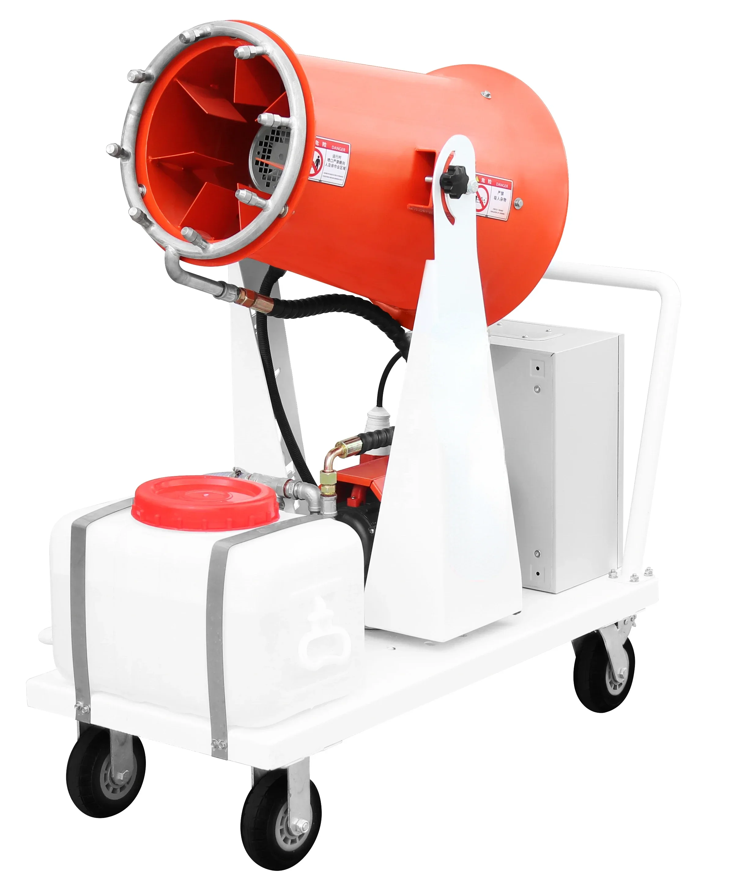 

hand-push movable dust suppression fog cannon machine