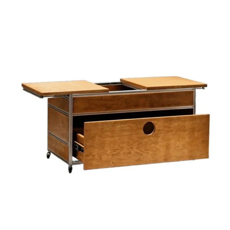 

Medieval style movable ocean board cart, storage rack small apartment sofa side table, side table coffee table tea table