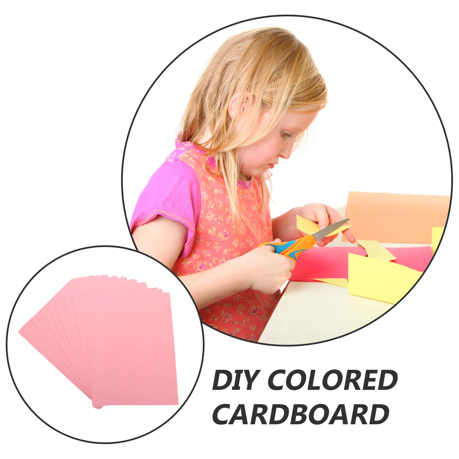 

50 Sheets Color Cardboard Decorative Cardstock Paper for Painting Cover Diy Craft Making