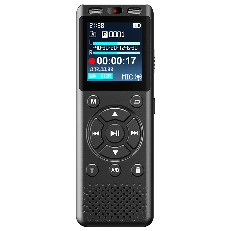 مسجل صوت صغير MP3 C-type dicta تسجيل مدى طويل مسجل الصوت الصوتي المنشط مع بطاقة TF الخارجية لتقليل الضوضاء