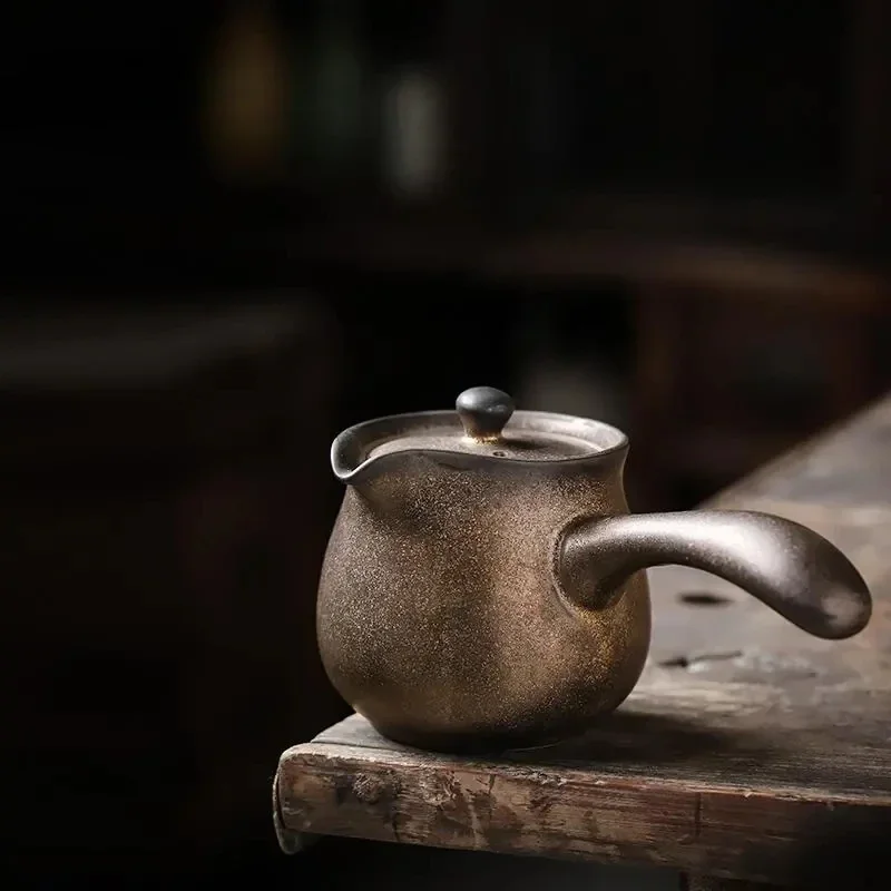 

japanese ceramic kyusu teapot vintage side handle tea pot drinkware 200ml