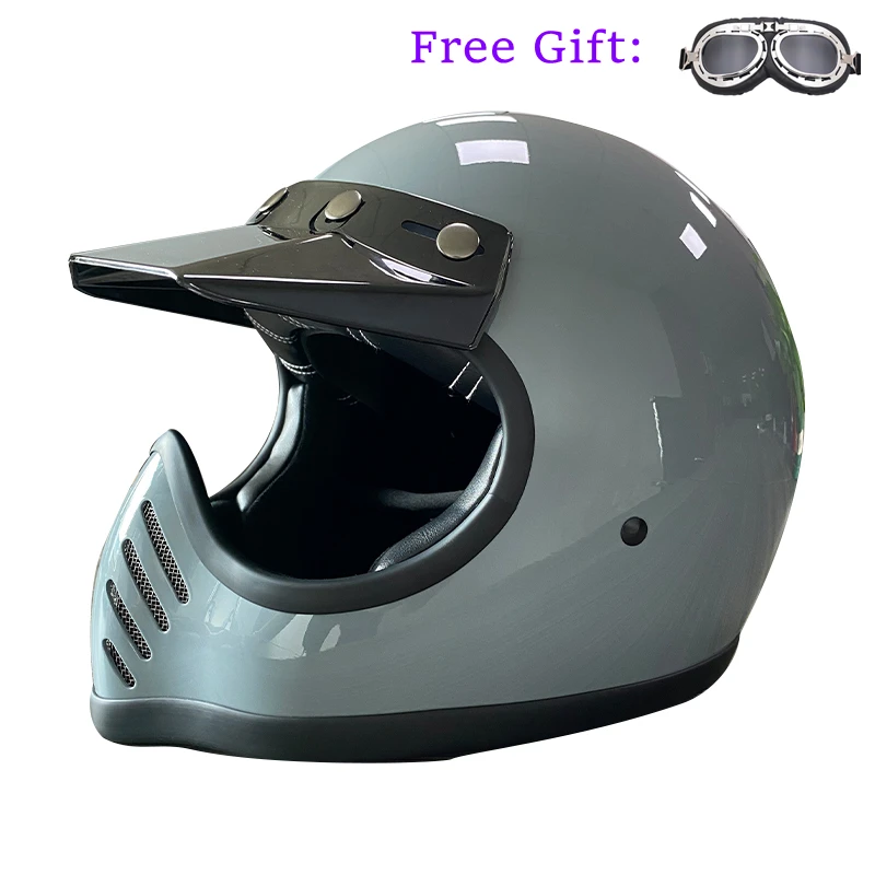 Downhill Mountain Off Road Bike Full Face Helmet Professional ATV Cross Helmets MTB DH Racing Motorcycle DOT Fiberglass Helmet