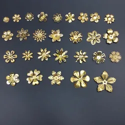 Filigree flower Wraps Metal Charms For Embellishment DIY Jewelry Metal Craft Wraps Headwear accessories Metal flower