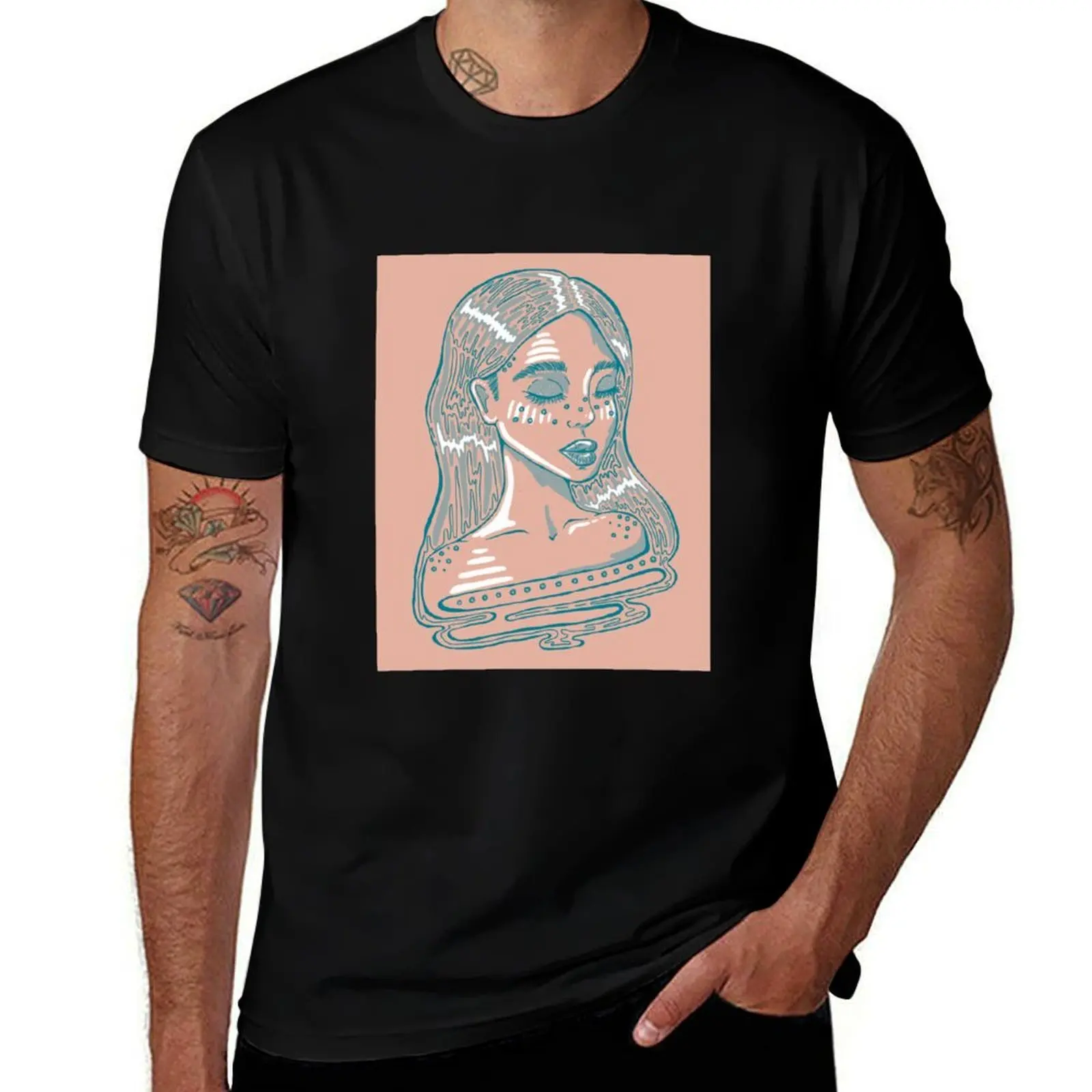 

The Delilah Portrait T-Shirt Lightweight Cooling Short Sleeve Tee