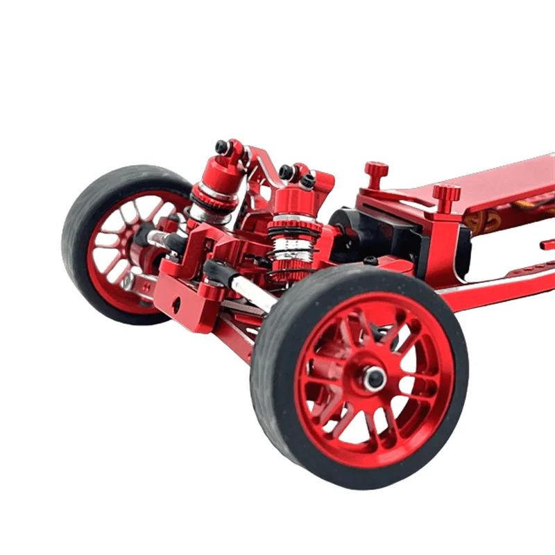 WLtoys 244016 LOSI Micro-B 1/24 RC 자동차 금속 업그레이드 OP 액세서리 부품 용 RC 자동차 드리프트 휠 허브 타이어